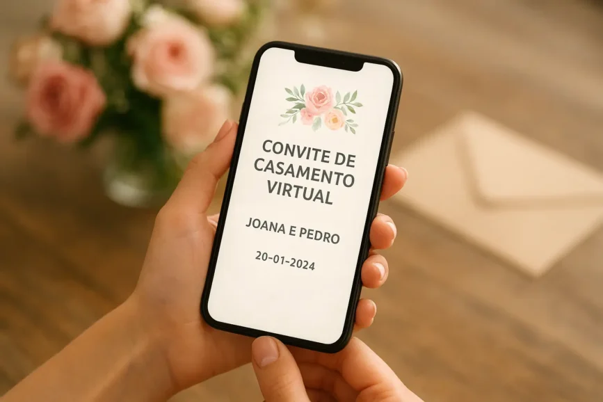Convite de casamento virtual: o detalhe invisível que pode arruinar seu grande dia