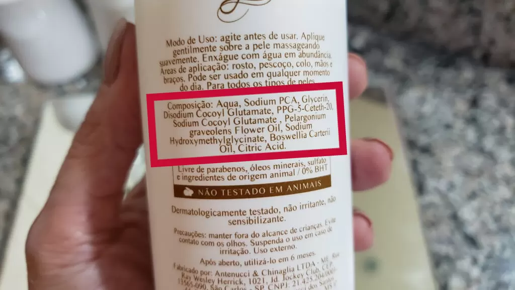 Facial Foam Eight (espuma de limpeza facial): RESENHA! 2 composicao espuma de limpeza facial foam eight ana penzin